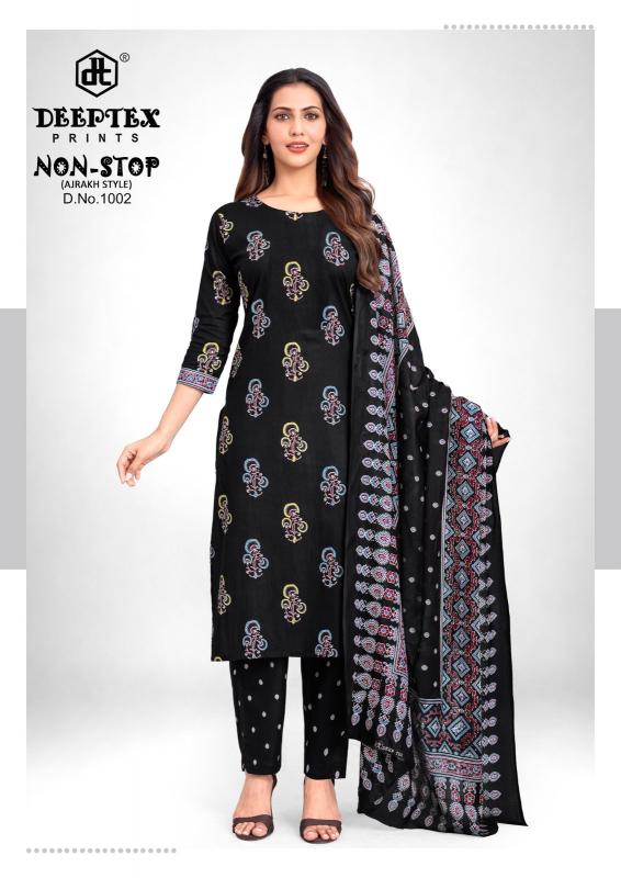 Deeptex non stop ajrakh vol 1 ikkat dress materials wholesale